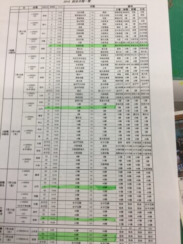 私学大会 試合日程について