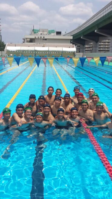 練習後のプールトレーニング