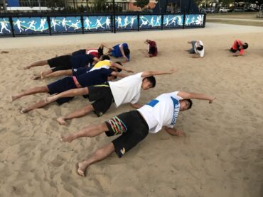 2年生修学旅行 朝練